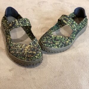 Corky's Liz Women's Size US 7, UK 5, EU 38, Mary Jane Memory Gel Grip Sole Woven